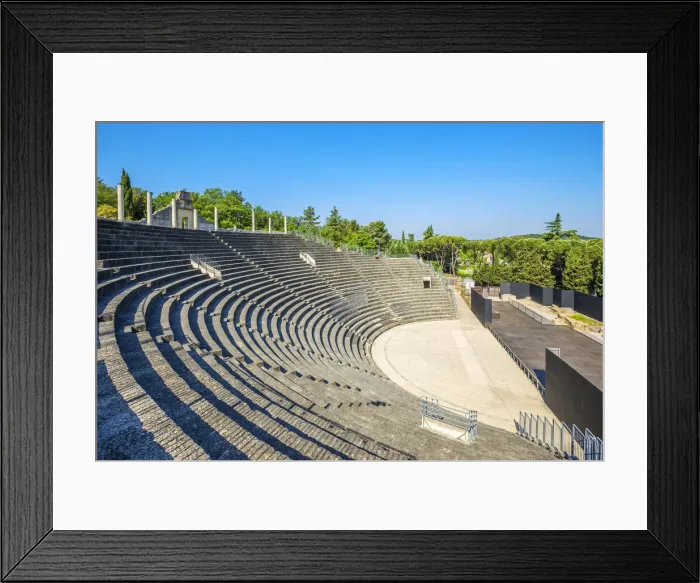 Framed Print : Roman theatre, Vaison-La-Romaine, Vaucluse, Provence-Alpes-Cotes d'Azur, France Framed Print : Roman theatre, Vaison-La-Romaine, Vaucluse, Provence-Alpes-Cotes d'Azur, France