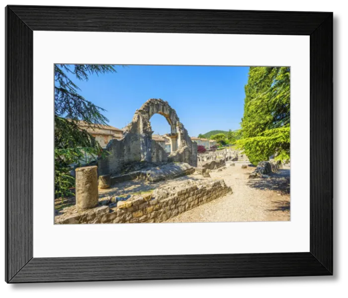 Framed Print : Archeological site at Vaison-la-Romaine, Vaison-La-Romaine, Vaucluse, Provence-Alpes-Cotes d'Azur, France Framed Print : Archeological site at Vaison-la-Romaine, Vaison-La-Romaine, Vaucluse, Provence-Alpes-Cotes d'Azur, France