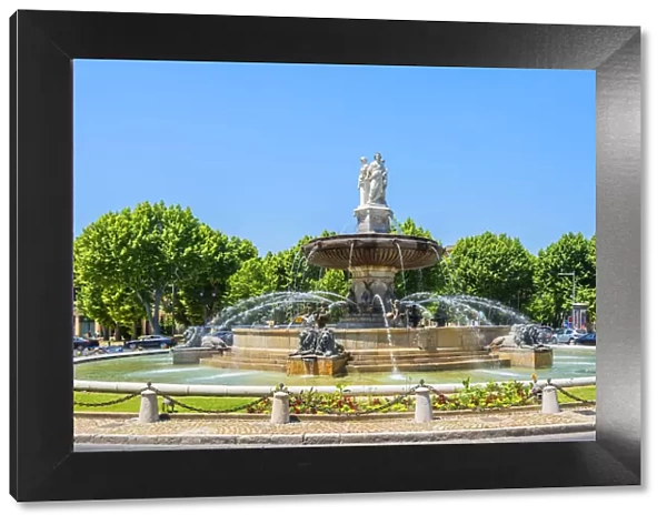 Fountain at Place de la Rotonde, Aix-en-Provence, Provence-Alpes-Cote d'Azur, France