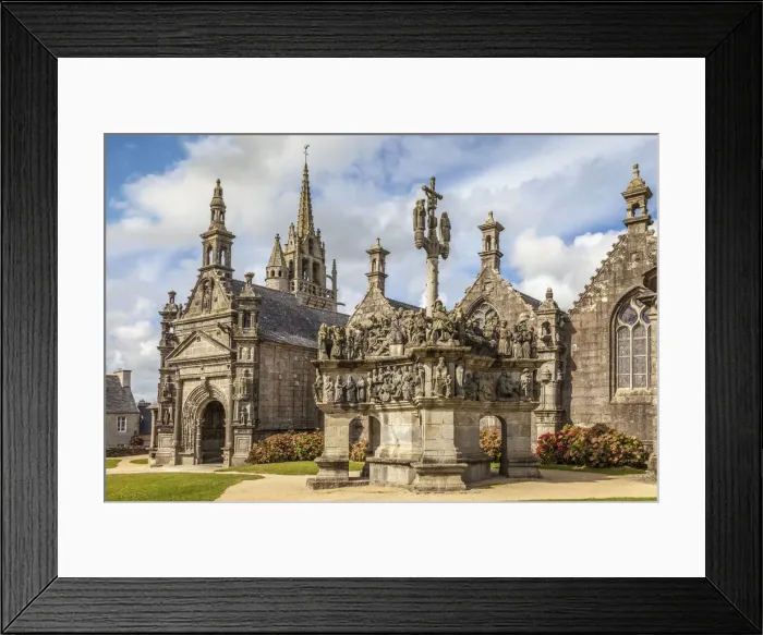 Framed Print : Enclosed parish near Lampaul-Guimiliau, Cotes-d Armor, Brittany, France Framed Print : Enclosed parish near Lampaul-Guimiliau, Cotes-d Armor, Brittany, France