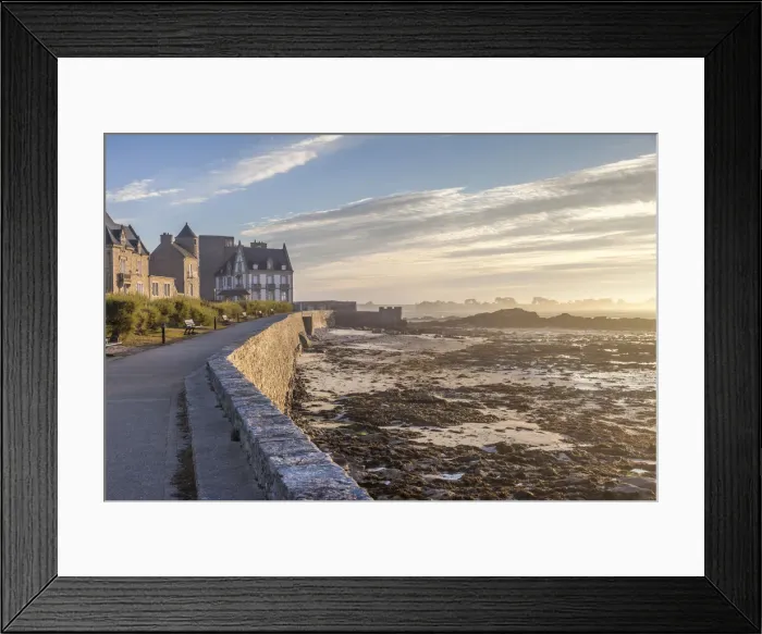 Framed Print : Roscoff waterfront at low tide, Finistere, Brittany, France Framed Print : Roscoff waterfront at low tide, Finistere, Brittany, France