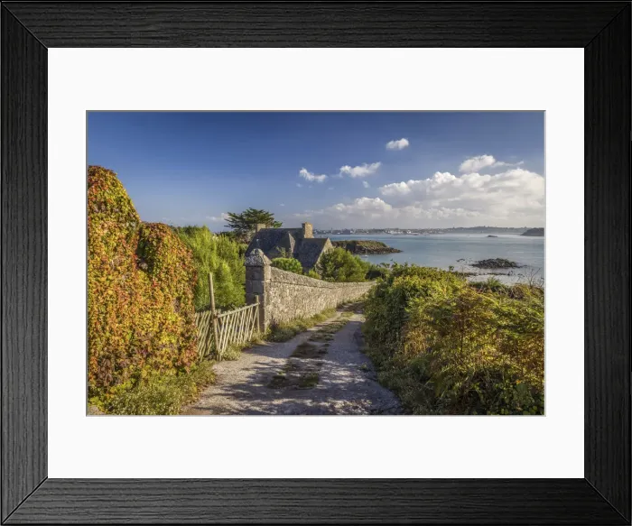 Framed Print : Way to the harbor on the Ile de Batz, Finistere, Brittany, France Framed Print : Way to the harbor on the Ile de Batz, Finistere, Brittany, France