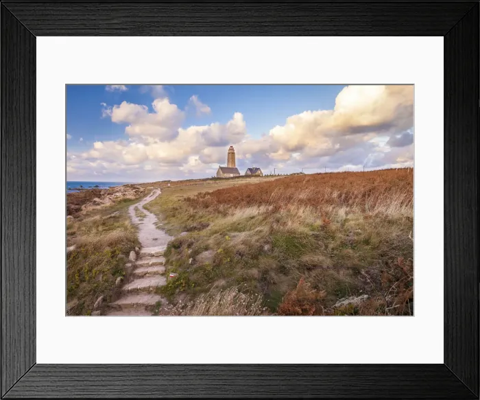 Framed Print : Coastal path at Phare du Cap Levi near Fermanville, Cotentin Peninsula, Manche, Normandy Framed Print : Coastal path at Phare du Cap Levi near Fermanville, Cotentin Peninsula, Manche, Normandy