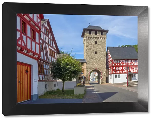 Torturm at Dausenau, Lahn valley, Rhineland-Palatinate, Germany