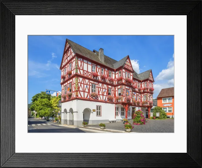 Framed Print : City hall of Nassau, Lahn valley, Rhineland-Palatinate, Germany Framed Print : City hall of Nassau, Lahn valley, Rhineland-Palatinate, Germany