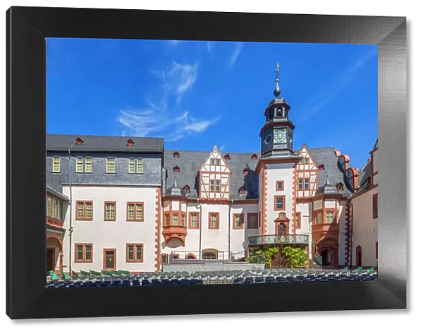 Weilburg palace, Weilburg an der Lahn, Westerwald, Taunus, Hesse, Germany, Europe