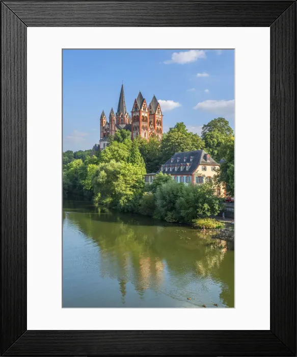 Framed Print : Limburg Dome with river Lahn, Limburg, Lahn valley, Hesse, Germany Framed Print : Limburg Dome with river Lahn, Limburg, Lahn valley, Hesse, Germany