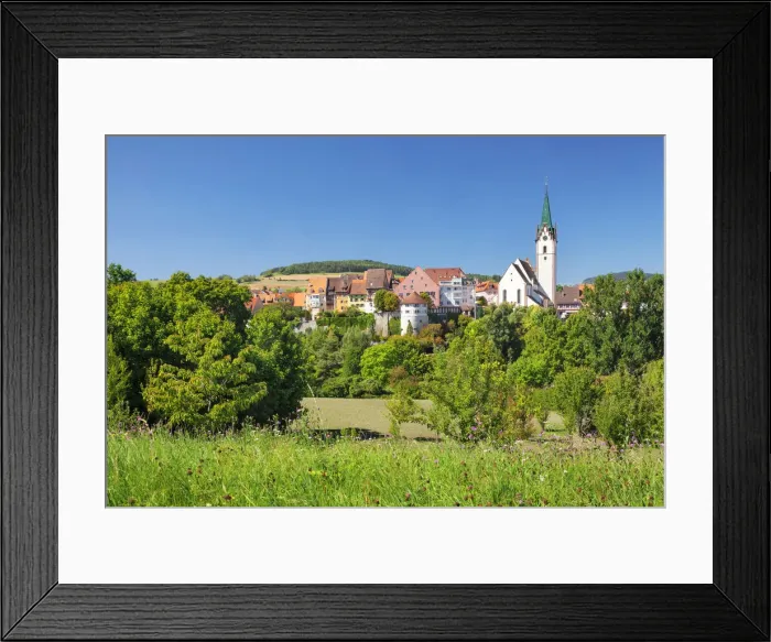 Framed Print : Old town of Engen, Baden Wurttemberg, Germany