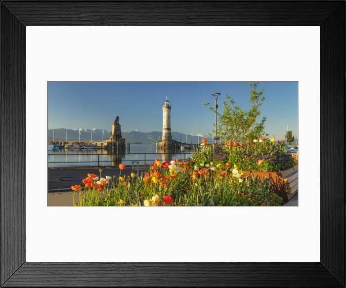 Framed Print : Lindau, Bodensee, Bayern, Germany Framed Print : Lindau, Bodensee, Bayern, Germany