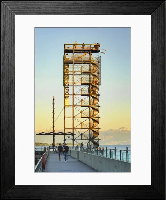 Framed Print : Moleturm Tower, Friedrichshafen, Lake Constance, Baden-Wuerttemberg, Germany Framed Print : Moleturm Tower, Friedrichshafen, Lake Constance, Baden-Wuerttemberg, Germany