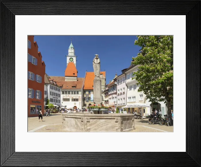 Framed Print : Suso Fountain at Hofstatt Square, Uberlingen, Upper Swabia, Baden Wurttemberg, Germany Framed Print : Suso Fountain at Hofstatt Square, Uberlingen, Upper Swabia, Baden Wurttemberg, Germany
