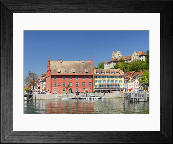 Framed Print : View from the harbour to the Old Castle, Meersburg, Upper Swabia, Baden-Wurttemberg, Germany Framed Print : View from the harbour to the Old Castle, Meersburg, Upper Swabia, Baden-Wurttemberg, Germany