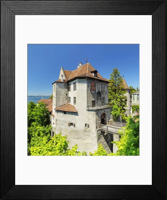 Framed Print : Old Castle, Meersburg, Upper Swabia, Baden-Wurttemberg, Germany Framed Print : Old Castle, Meersburg, Upper Swabia, Baden-Wurttemberg, Germany