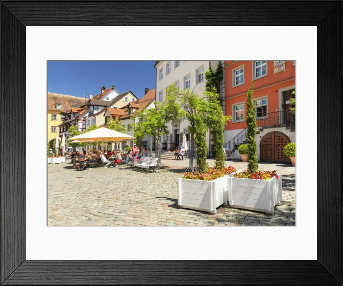 Framed Print : Cafe at Schlossplatz Square, Meersburg, Upper Swabia, Baden-Wurttemberg, Germany Framed Print : Cafe at Schlossplatz Square, Meersburg, Upper Swabia, Baden-Wurttemberg, Germany