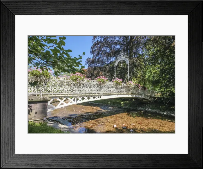 Framed Print : Bridge over the Oos at Lichtentaler Allee in Baden-Baden, Baden-Wurttemberg, Germany Framed Print : Bridge over the Oos at Lichtentaler Allee in Baden-Baden, Baden-Wurttemberg, Germany