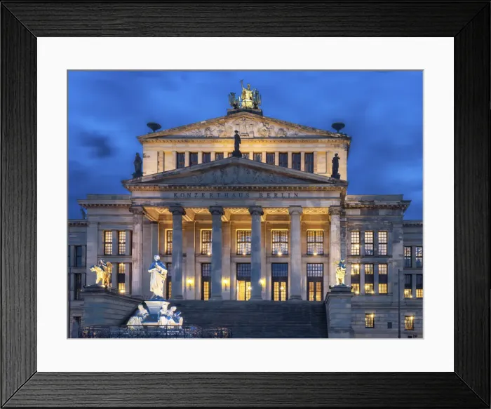 Framed Print : Berlin Concert Hall in the evening, Gendarmenmarkt, Berlin, Germany Framed Print : Berlin Concert Hall in the evening, Gendarmenmarkt, Berlin, Germany