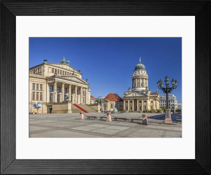 Framed Print : Berlin Concert Hall and French Cathedral on Gendarmenmarkt, Berlin, Germany