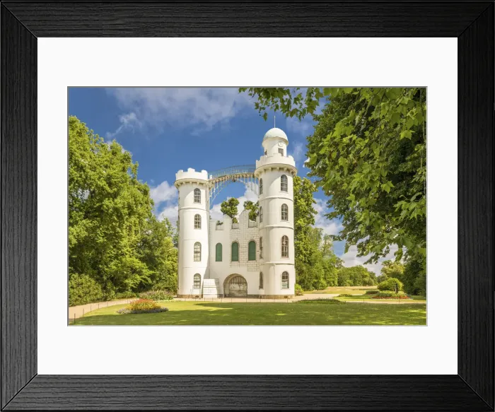 Framed Print : Castle on Pfaueninsel, Berlin, Germany Framed Print : Castle on Pfaueninsel, Berlin, Germany