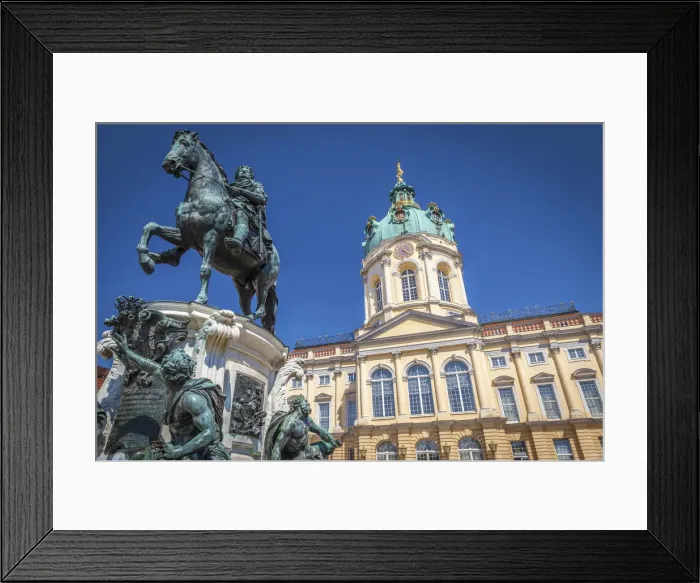 Framed Print : Charlottenburg Palace with monument to the Great Elector Friedrich Wilhelm, Berlin Framed Print : Charlottenburg Palace with monument to the Great Elector Friedrich Wilhelm, Berlin