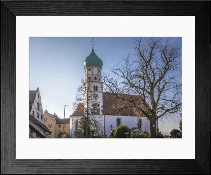 Framed Print : St. Georg Church, Wasserburg am Bodensee, Bavaria, Germany Framed Print : St. Georg Church, Wasserburg am Bodensee, Bavaria, Germany