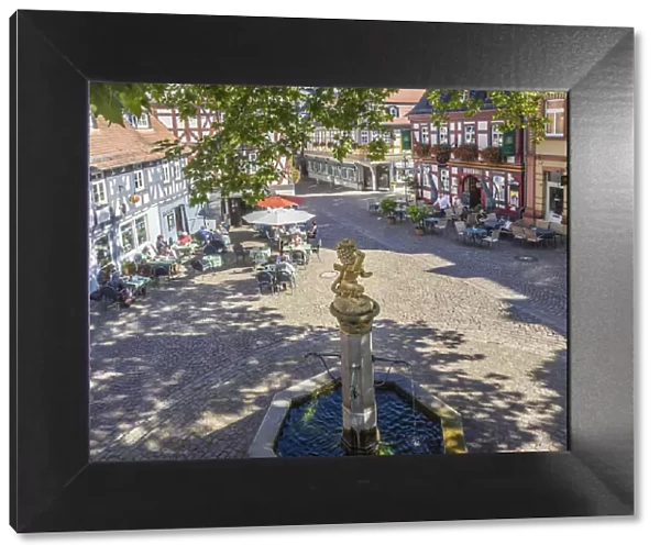 Market square of Idstein, Hesse, Germany