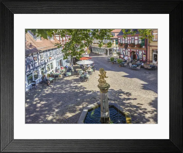 Framed Print : Market square of Idstein, Hesse, Germany Framed Print : Market square of Idstein, Hesse, Germany