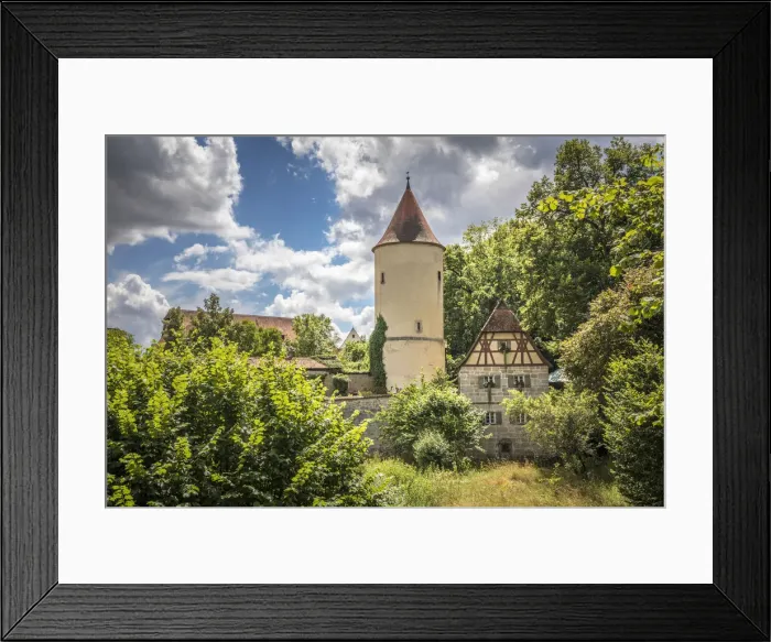 Framed Print : Digestion tower on the city wall of Dinkelsbuhl, Middle Franconia, Bavaria, Germany Framed Print : Digestion tower on the city wall of Dinkelsbuhl, Middle Franconia, Bavaria, Germany