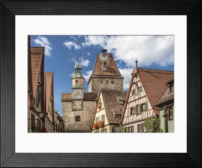 Framed Print : Markusturm and Roderbogen in the old town of Rothenburg ob der Tauber, Middle Franconia, Bavaria, Germany Framed Print : Markusturm and Roderbogen in the old town of Rothenburg ob der Tauber, Middle Franconia, Bavaria, Germany
