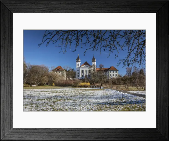 Framed Print : Schlehdorf Monastery, Schlehdorf, Upper Bavaria, Bavaria, Germany Framed Print : Schlehdorf Monastery, Schlehdorf, Upper Bavaria, Bavaria, Germany