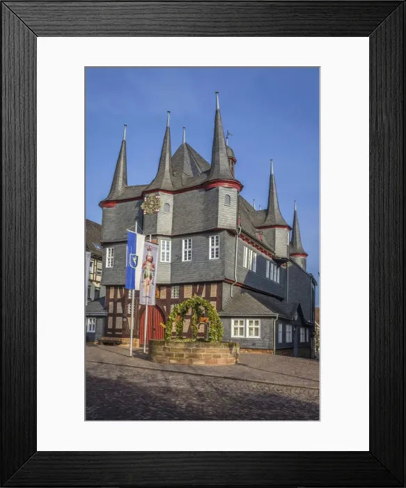 Framed Print : Historic town hall in Frankenberg (Eder), Hesse, Germany