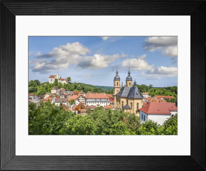 Framed Print : Basilica and Gaossweinstein Castle, Franconian Switzerland, Upper Franconia, Bavaria Framed Print : Basilica and Gaossweinstein Castle, Franconian Switzerland, Upper Franconia, Bavaria