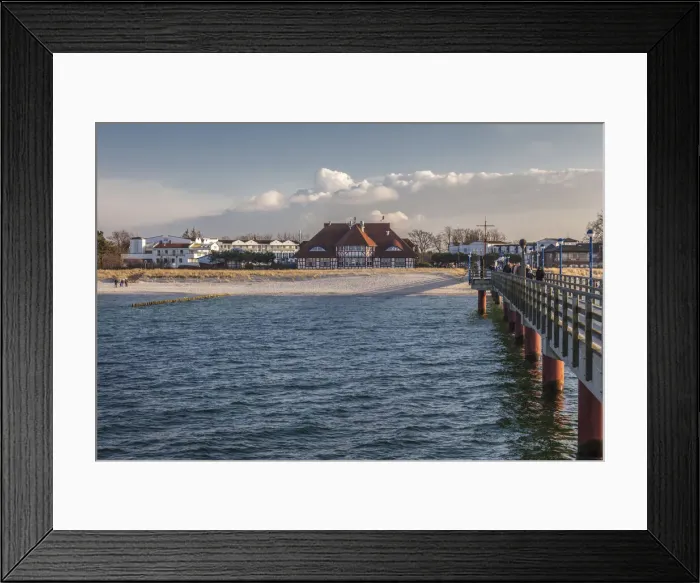 Framed Print : Pier and Kurhaus Zingst, Mecklenburg-Western Pomerania, Northern Germany, Germany Framed Print : Pier and Kurhaus Zingst, Mecklenburg-Western Pomerania, Northern Germany, Germany