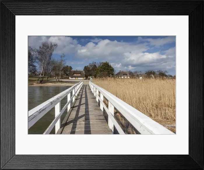 Framed Print : Landing jetty in Wieck am Darss, Mecklenburg-Western Pomerania, Northern Germany, Germany Framed Print : Landing jetty in Wieck am Darss, Mecklenburg-Western Pomerania, Northern Germany, Germany