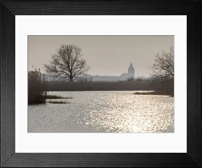 Framed Print : Lake Ribnitz and view of Ribnitz-Damgarten, Mecklenburg-Western Pomerania Framed Print : Lake Ribnitz and view of Ribnitz-Damgarten, Mecklenburg-Western Pomerania