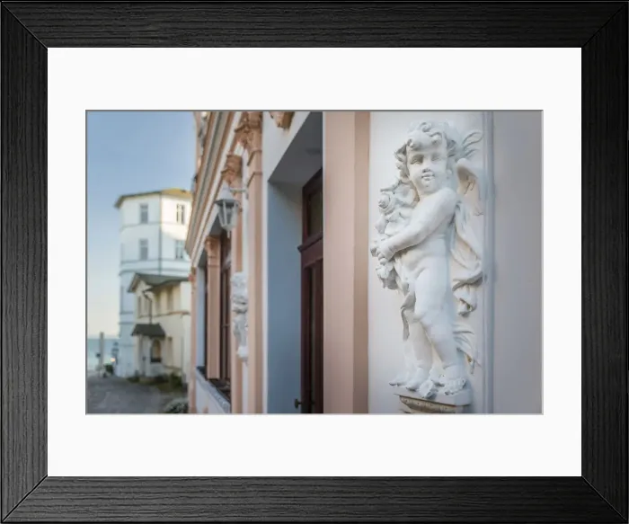 Framed Print : Angel figure in the old town of Sassnitz on Rügen, Mecklenburg-Western Pomerania, Northern Germany, Germany Framed Print : Angel figure in the old town of Sassnitz on Rügen, Mecklenburg-Western Pomerania, Northern Germany, Germany
