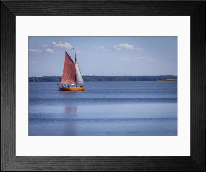 Framed Print : Zeesen boat on the bay near Althagen, Mecklenburg-Western Pomerania, Northern Germany Framed Print : Zeesen boat on the bay near Althagen, Mecklenburg-Western Pomerania, Northern Germany