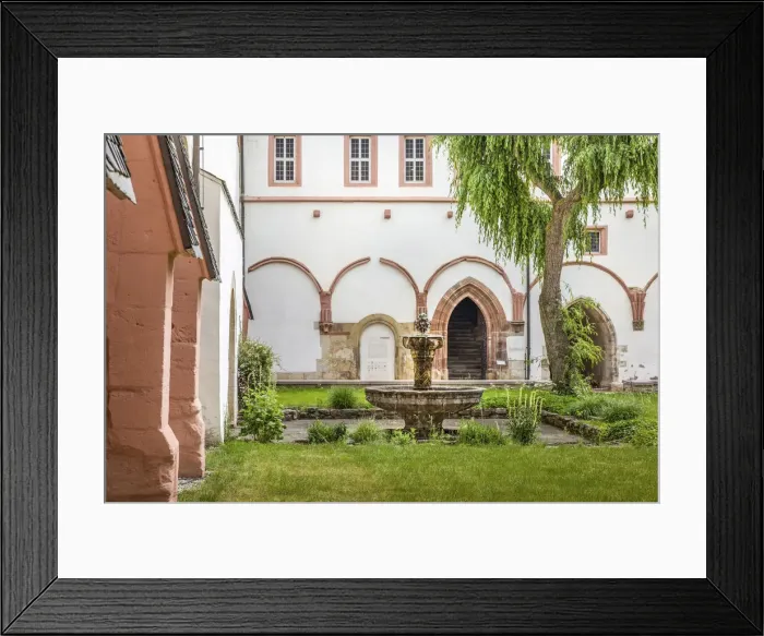 Framed Print : Cloister in the Cistercian monastery Eberbach near Kiedrich, Rheingau, Hesse, Germany Framed Print : Cloister in the Cistercian monastery Eberbach near Kiedrich, Rheingau, Hesse, Germany