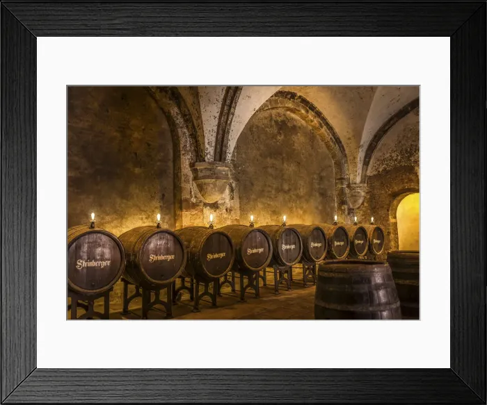 Framed Print : Historic wine cellar of the Cistercian monastery Eberbach near Kiedrich, Rheingau, Hesse Framed Print : Historic wine cellar of the Cistercian monastery Eberbach near Kiedrich, Rheingau, Hesse