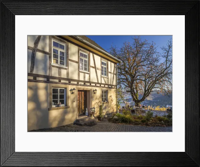 Framed Print : Gunderodehaus above Oberwesel, Middle Rhine Valley, Rhineland-Palatinate, Germany Framed Print : Gunderodehaus above Oberwesel, Middle Rhine Valley, Rhineland-Palatinate, Germany