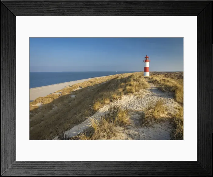 Framed Print : List-Ost lighthouse on the Ellenbogen Peninsula, Sylt, Schleswig-Holstein, Germany Framed Print : List-Ost lighthouse on the Ellenbogen Peninsula, Sylt, Schleswig-Holstein, Germany