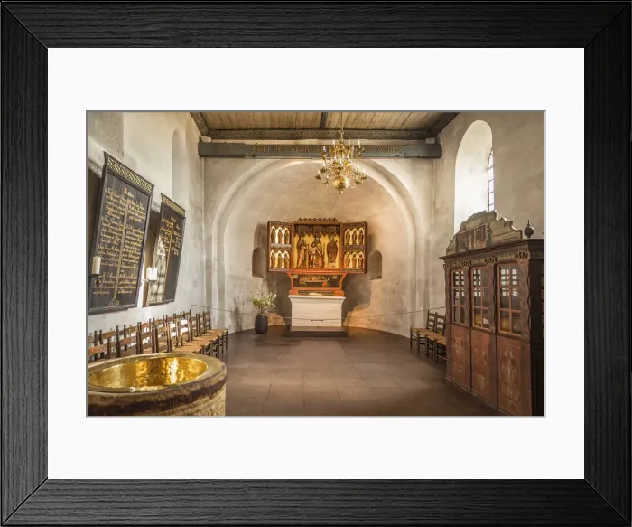 Framed Print : Church of St. Severin in Keitum, Sylt, Schleswig-Holstein, Germany
