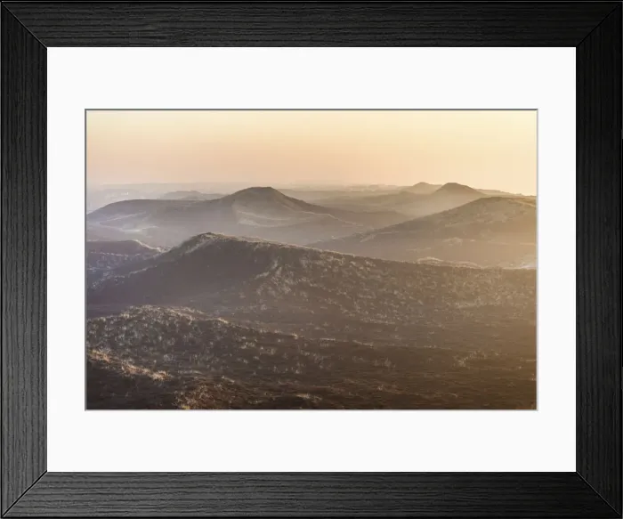 Framed Print : View of the dune landscape from the Uwe dune near Kampen, Sylt, Schleswig-Holstein, Germany Framed Print : View of the dune landscape from the Uwe dune near Kampen, Sylt, Schleswig-Holstein, Germany