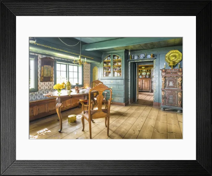 Framed Print : Parlor in the Old Frisian House from 1640 on Keitumer Watt, Sylt, Schleswig-Holstein Framed Print : Parlor in the Old Frisian House from 1640 on Keitumer Watt, Sylt, Schleswig-Holstein