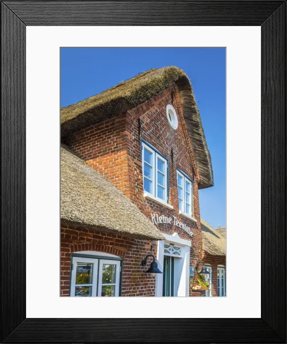 Framed Print : Small tea room in Keitum, Sylt, Schleswig-Holstein, Germany Framed Print : Small tea room in Keitum, Sylt, Schleswig-Holstein, Germany