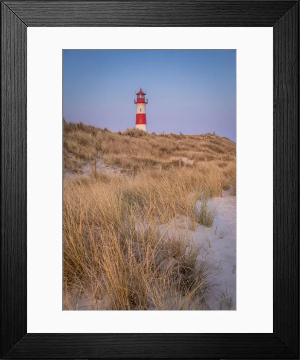 Framed Print : List-Ost lighthouse in the dunes on the Ellenbogen Peninsula, Sylt, Schleswig-Holstein Framed Print : List-Ost lighthouse in the dunes on the Ellenbogen Peninsula, Sylt, Schleswig-Holstein