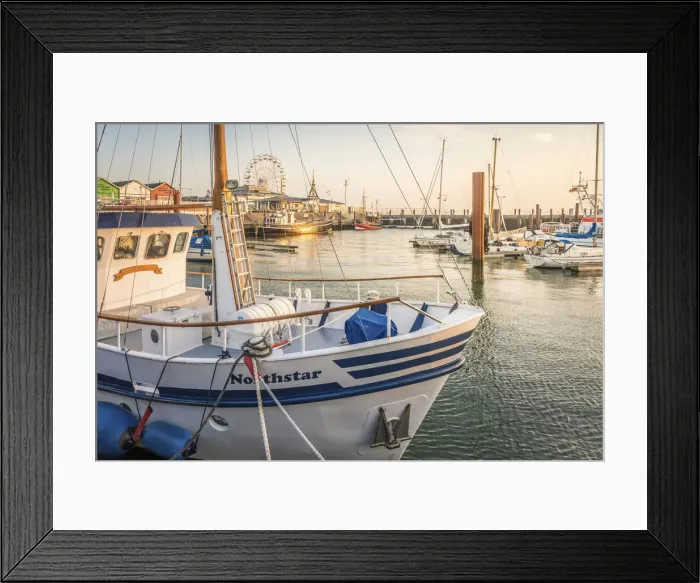 Framed Print : Morning mood in the port of List, Sylt, Schleswig-Holstein, Germany
