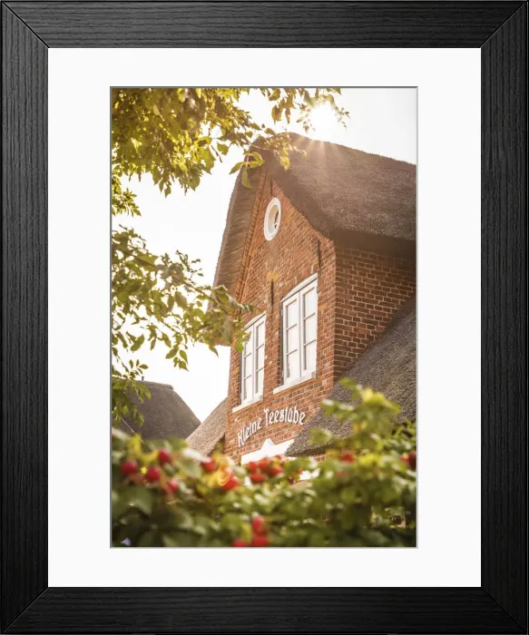 Framed Print : Small tea room in Keitum, Sylt, Schleswig-Holstein, Germany