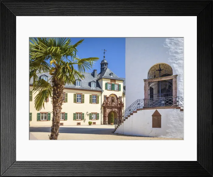 Framed Print : Inner courtyard of Bad Homburg Palace, Taunus, Hesse, Germany Framed Print : Inner courtyard of Bad Homburg Palace, Taunus, Hesse, Germany