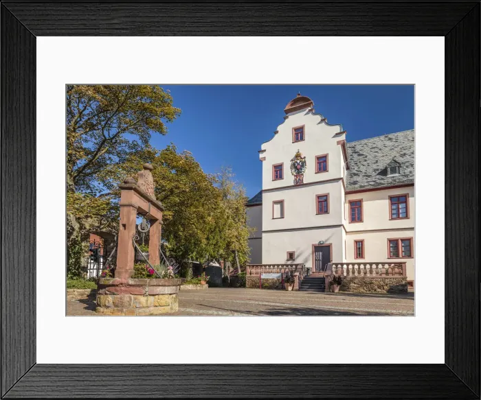 Framed Print : Ober-Morlen Castle, Taunus, Hesse, Germany Framed Print : Ober-Morlen Castle, Taunus, Hesse, Germany