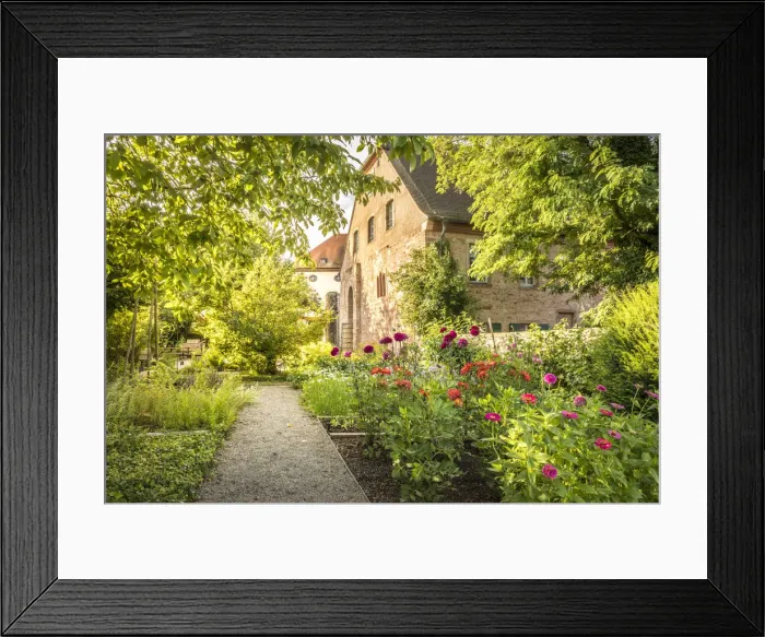 Framed Print : Herb garden of the Hornbach Monastery in Hornbach, Rhineland-Palatinate, Germany Framed Print : Herb garden of the Hornbach Monastery in Hornbach, Rhineland-Palatinate, Germany